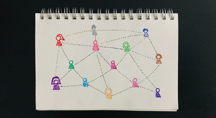 Desenho de rede de contatos