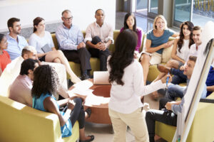 Iamgem demosntrando uma mentoria empresarial